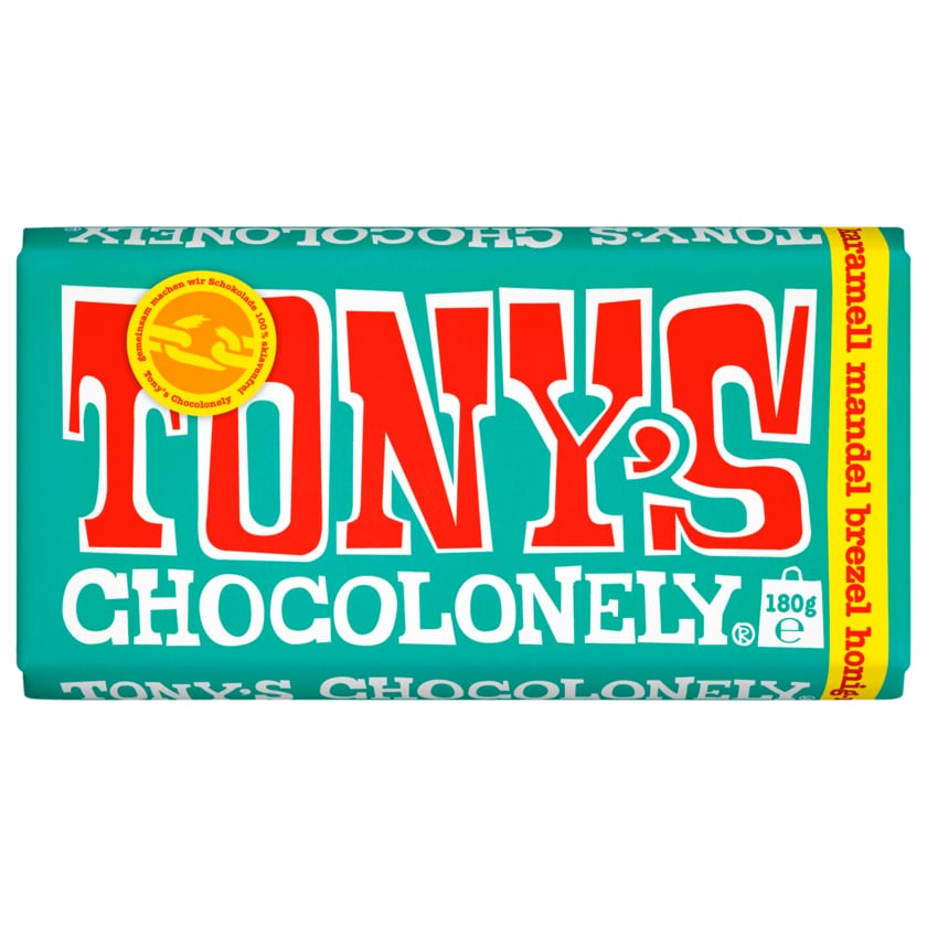 Tony's Chocolonely Karamell Mandel Brezel Honig 180g